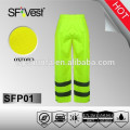 EN ISO 20471Bright cor impermeável pvc calças para homens